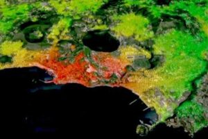 Campi Flegrei visti dal satellite